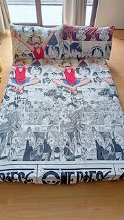 Beautifully One Piece Manga patterned bedsheets